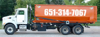 truck for dumpster rentals in St. Paul , Minnesota